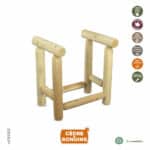 Range bois en cèdre blanc petit modèle pour stocker des bûches de chauffage