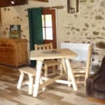 table de cuisine en bois B130U