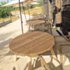 B13A table repas ronde en bois futuroscope