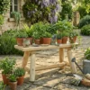 B20A petit banc en bois naturel