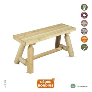 Banc en bois de cèdre blanc B20A