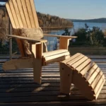 B404A - B406A fauteuil canadien adirondack avec repose pied