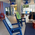 B4AKD fauteuil bois bleu