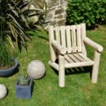 fauteuil de jardin en bois B4KD