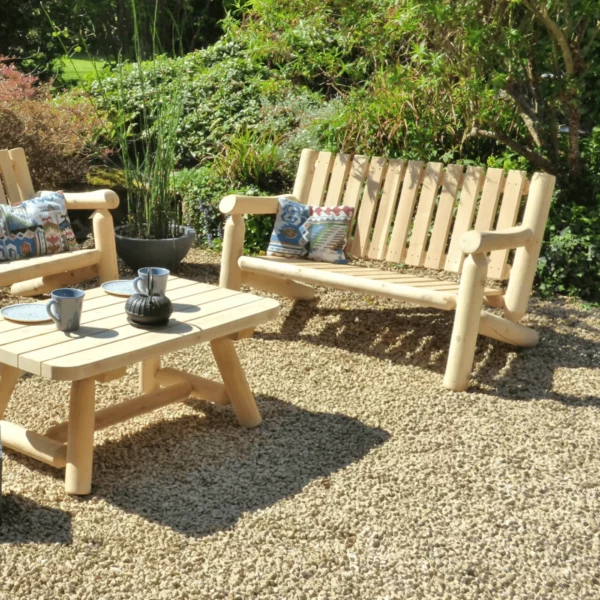 B6KD banc de jardin 2 places en bois