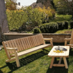 B7KD banc de jardin en bois de cèdre