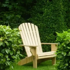 fauteuil nord-américain adirondack en bois de cèdre robuste