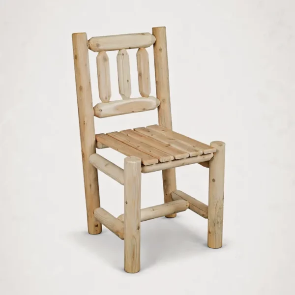 bois massif cedre rustique cedre et rondins chaise b3 intérieur extérieur canada
