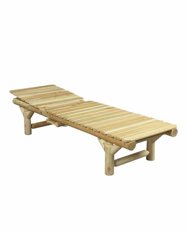 chaise longue en bois