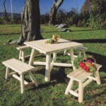 table chaise bois jardin