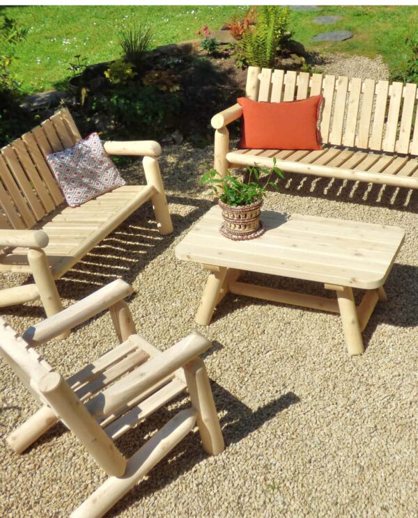 salon de jardin en bois S5