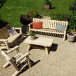 salon de jardin en bois