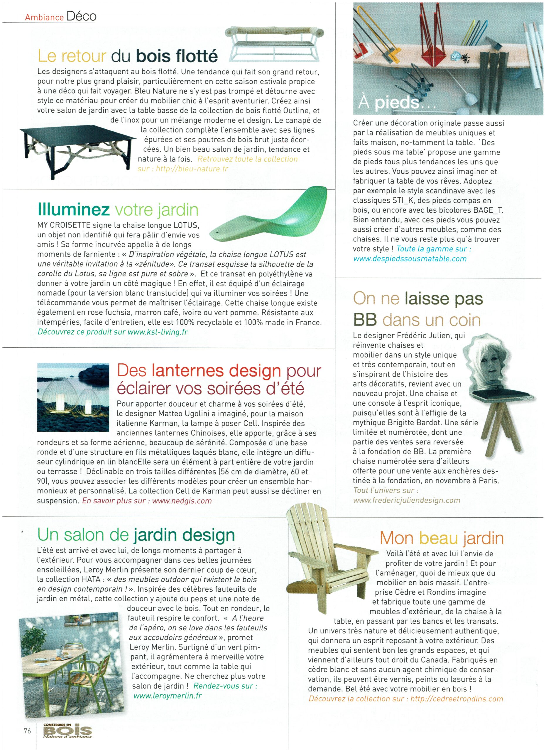 Magazine Construire en Bois – été 2016