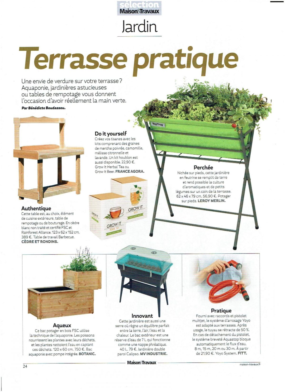 Magazine MAISON & TRAVAUX - N°280 - 2017 - Cèdre & Rondins