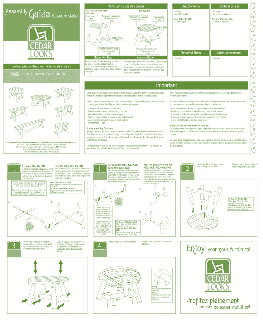 Assembly tips – Assembly guide