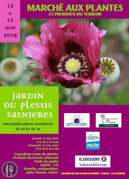 marché aux plantes jardin du plessis sasnières mai 2018