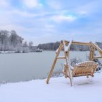B26KD balancelle en bois neige