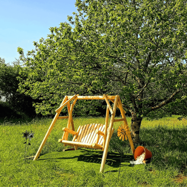 B26KD-balancelle en bois extérieur toutes saisons