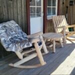 B5AKD fauteuil a bascule en bois