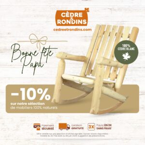 Rocking chair - White Cedar Wood - B5AKD