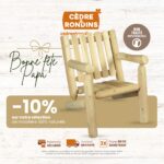 promotion sur le mobilier de jardin avec les fauteuil avec dossier bas en bois de cèdre blanc canadien