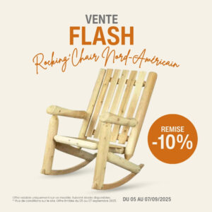 rocking chair fauteuil nord américain en bois massif en promotion