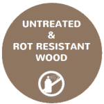 untreated rot resistant wood