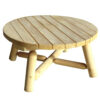 table bois ronde basse B10