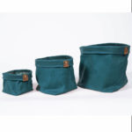 cache pot toile bleu plantbo