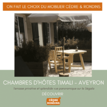 Chambres d’hôtes Timali dans l’Aveyron
