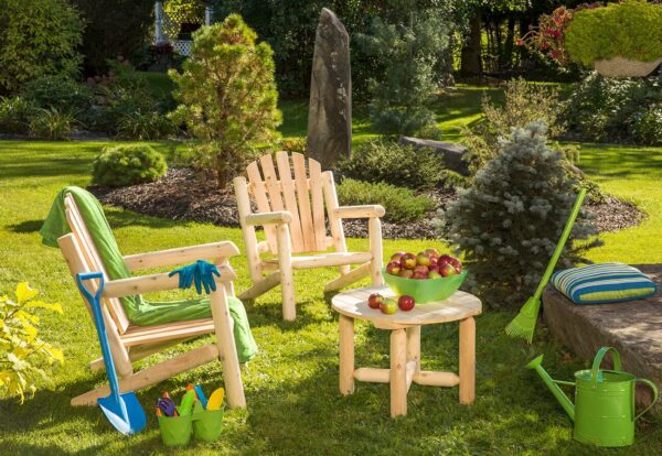 nouveauté fauteuil en cèdre dossier arrondi B104L