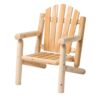 B104L fauteuil en bois dossier arrondi
