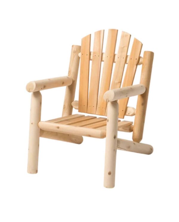 B104L fauteuil en bois dossier arrondi