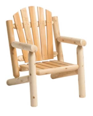 B104L fauteuil en bois dossier arrondi