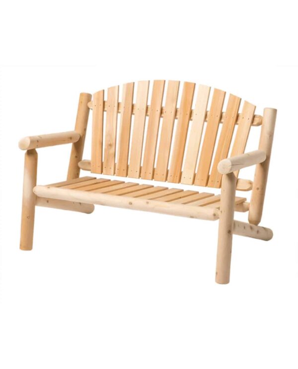 B106L canape en bois dossier arrondi