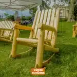 B5AKD rocking chair cèdre & rondins château de chantilly