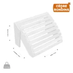 repose pied adirondack bois cedre rondins accessoires canadien