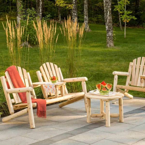 B107L banc de jardin 2 places dossier arrondi