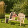 B107L fauteuil de jardin 2 places en bois de cèdre blanc