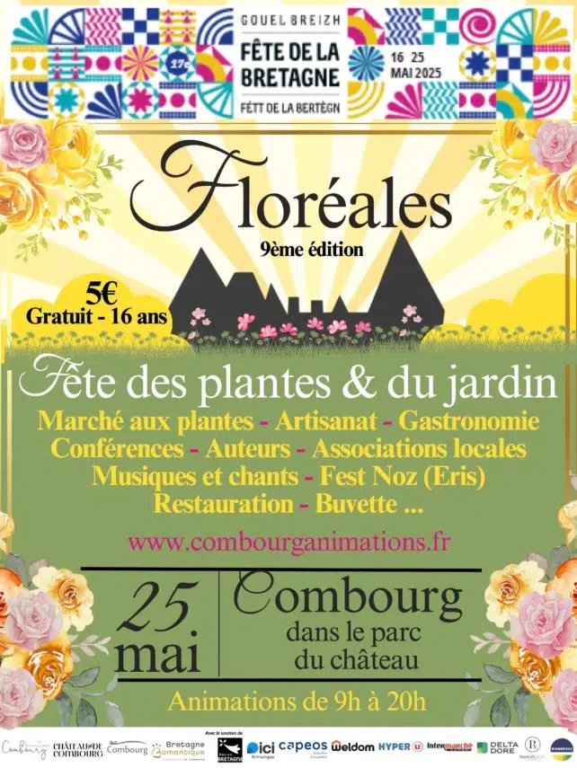 Les Floréales de Combourg le dimanche 25 mai 2025