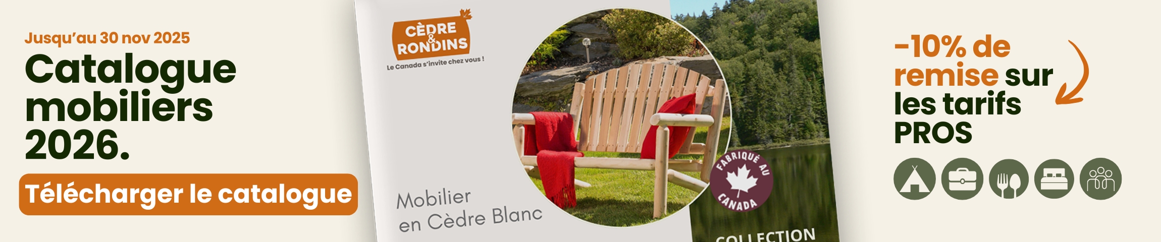 banniere - catalogue 2025 2026 - cedre et rondins