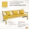 Set coussins Sunbrella 3 places Canary