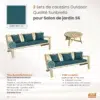 Set coussins Sunbrella Salon S6 charron