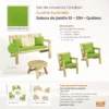 Set coussins Sunbrella Macao Salons S1, S1H, Québec