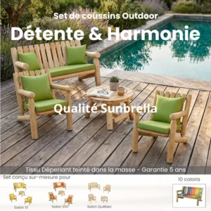 Sets de coussins Sunbrella Salons S1 S1H Québec