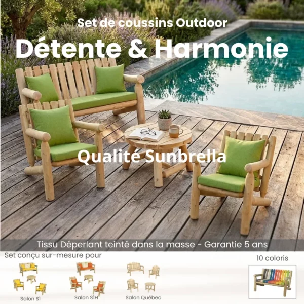 Sets de coussins Sunbrella Salons S1 S1H Québec