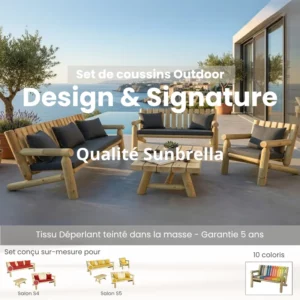 Sets de coussins Sunbrella Salons S4 S5