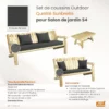 coussins outdoor gris salon S4 PK-S4-ECLIP