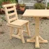 B3E chaise exterieure bois massif
