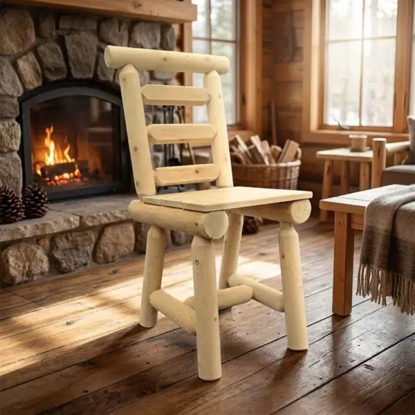 B3E chaise repas en bois massif rondinette
